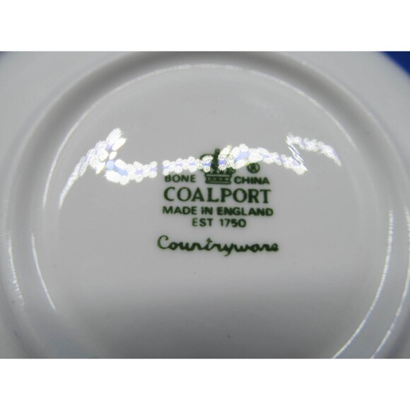 Coalport Country Ware 5 1/2"Embossed Leaf Saucers  Set Of 6  Read Description - Picture 4 of 12